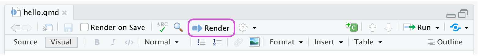Render button